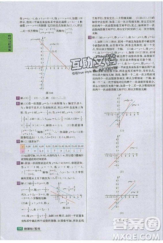 江蘇鳳凰科學(xué)技術(shù)出版社2020年數(shù)學(xué)八年級上冊蘇科版課后練習(xí)答案