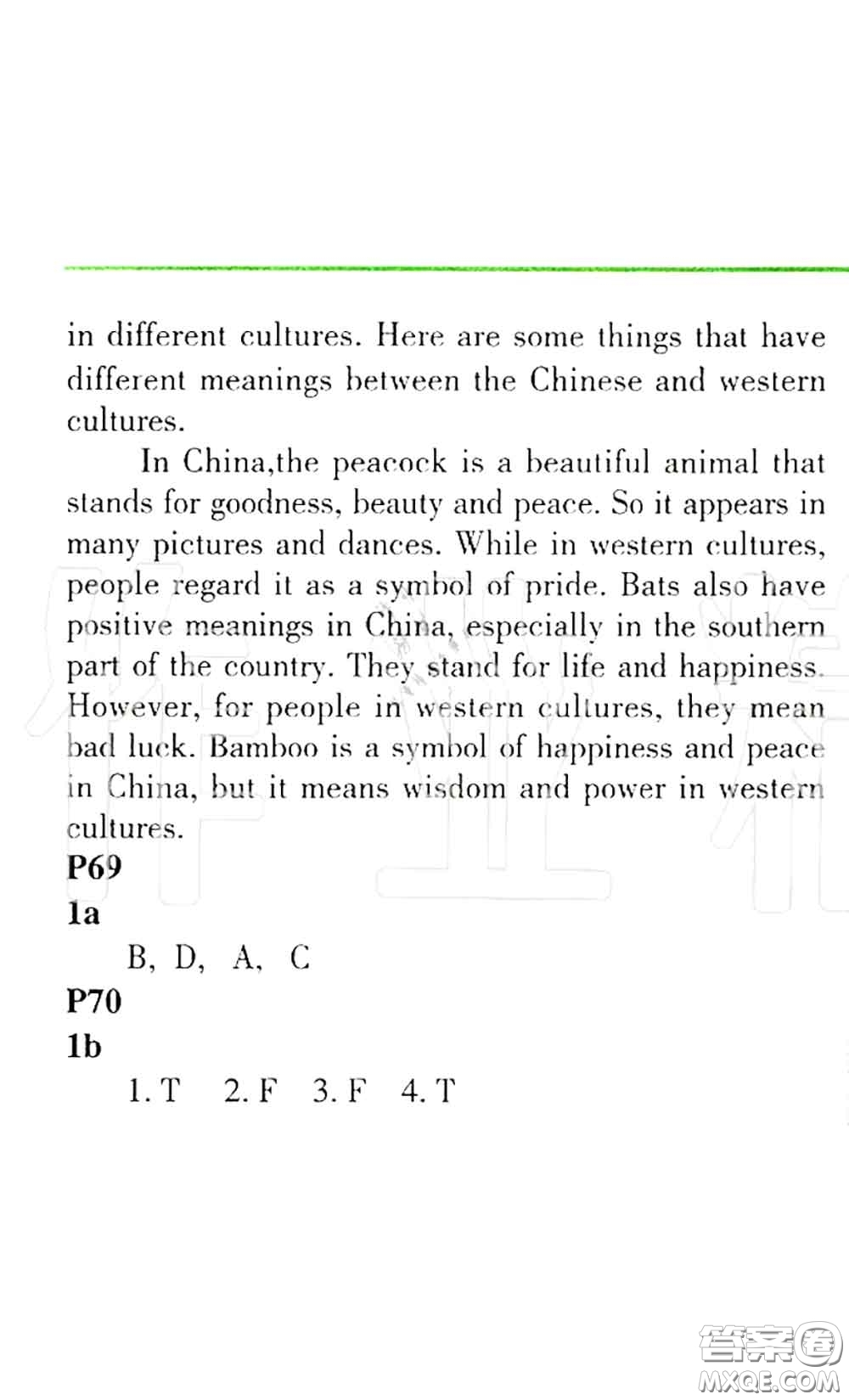 科學(xué)普及出版社2020年課本教材九年級(jí)英語上冊(cè)仁愛版參考答案