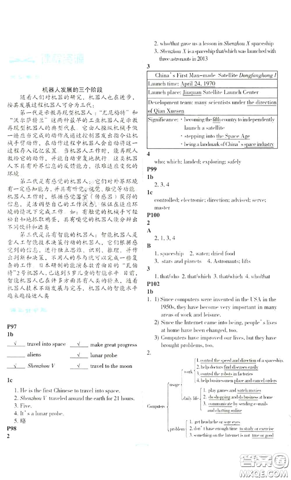 科學(xué)普及出版社2020年課本教材九年級(jí)英語上冊(cè)仁愛版參考答案