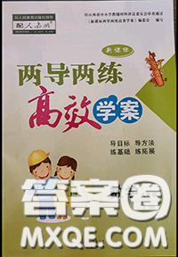2020秋兩導(dǎo)兩練高效學(xué)案六年級數(shù)學(xué)上冊人教版參考答案