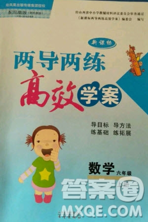 2020年新課程兩導(dǎo)兩練高效學(xué)案數(shù)學(xué)六年級(jí)上冊(cè)鳳凰版答案