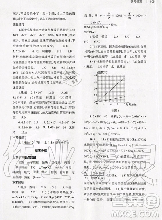 大象出版社2020年基礎訓練九年級全一冊物理滬科版答案