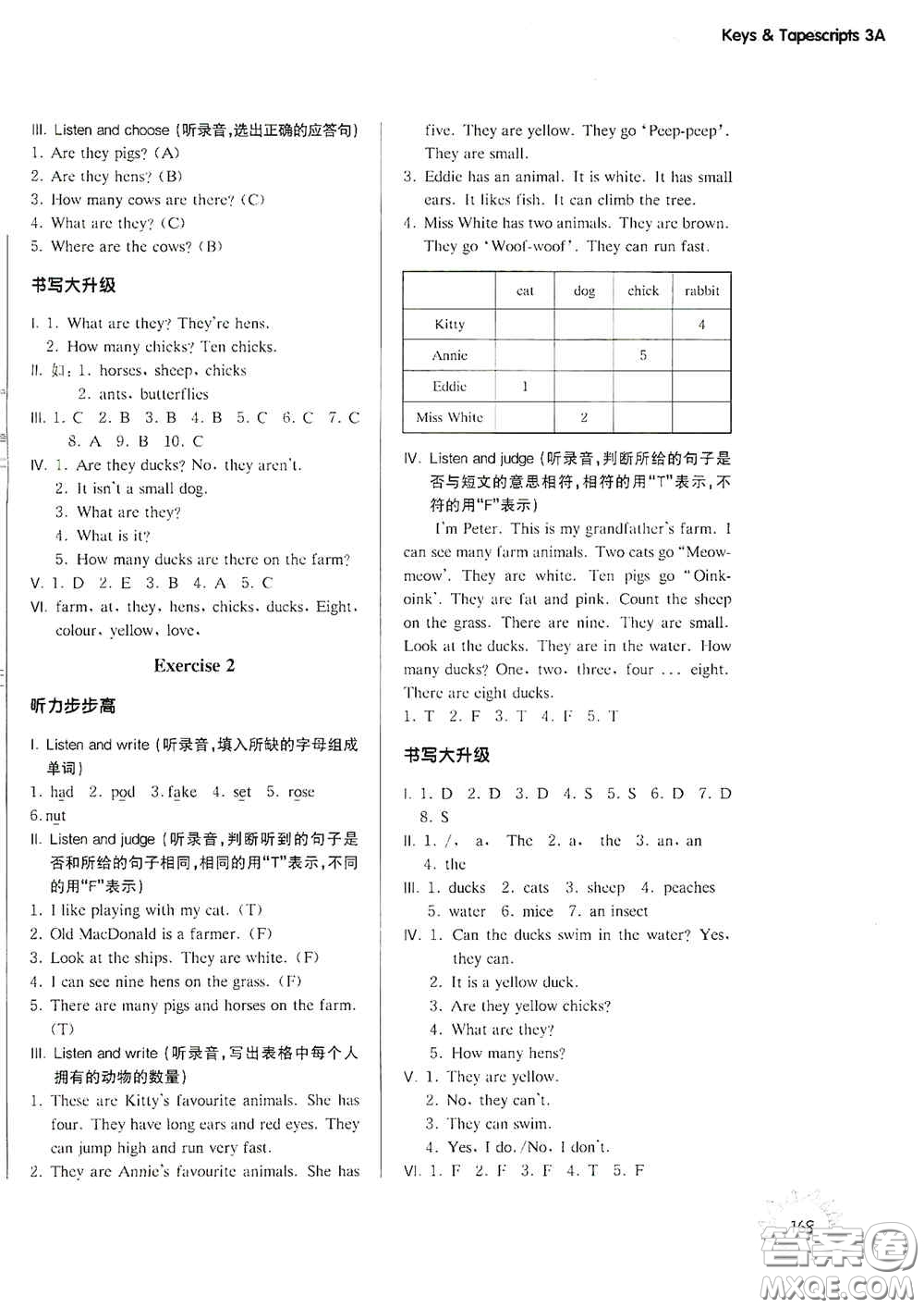 華東師范大學(xué)出版社2020第一作業(yè)三年級英語N版第一學(xué)期答案