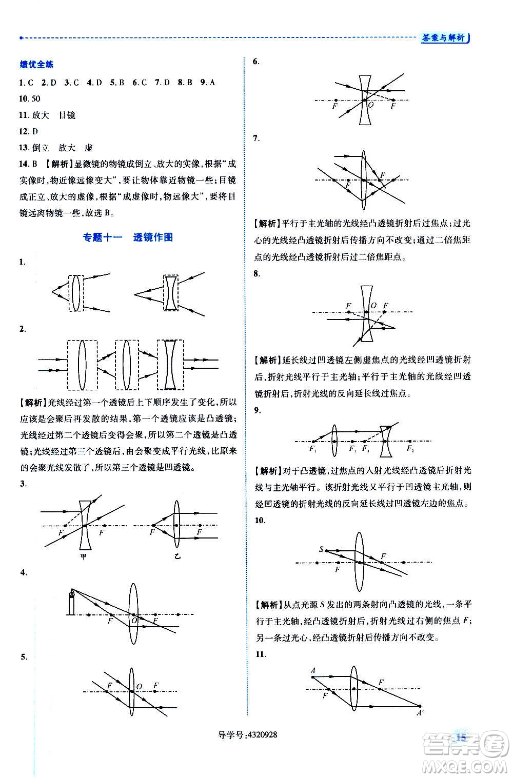 陜西師范大學(xué)出版總社2020年績優(yōu)學(xué)案物理八年級上冊蘇科版答案