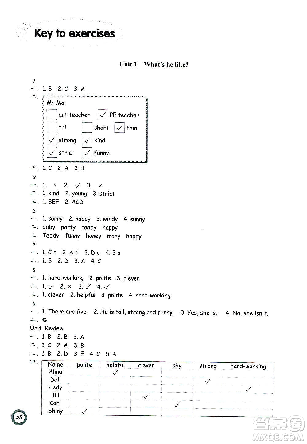 浙江教育出版社2020年小學(xué)英語(yǔ)課時(shí)特訓(xùn)五年級(jí)上冊(cè)答案