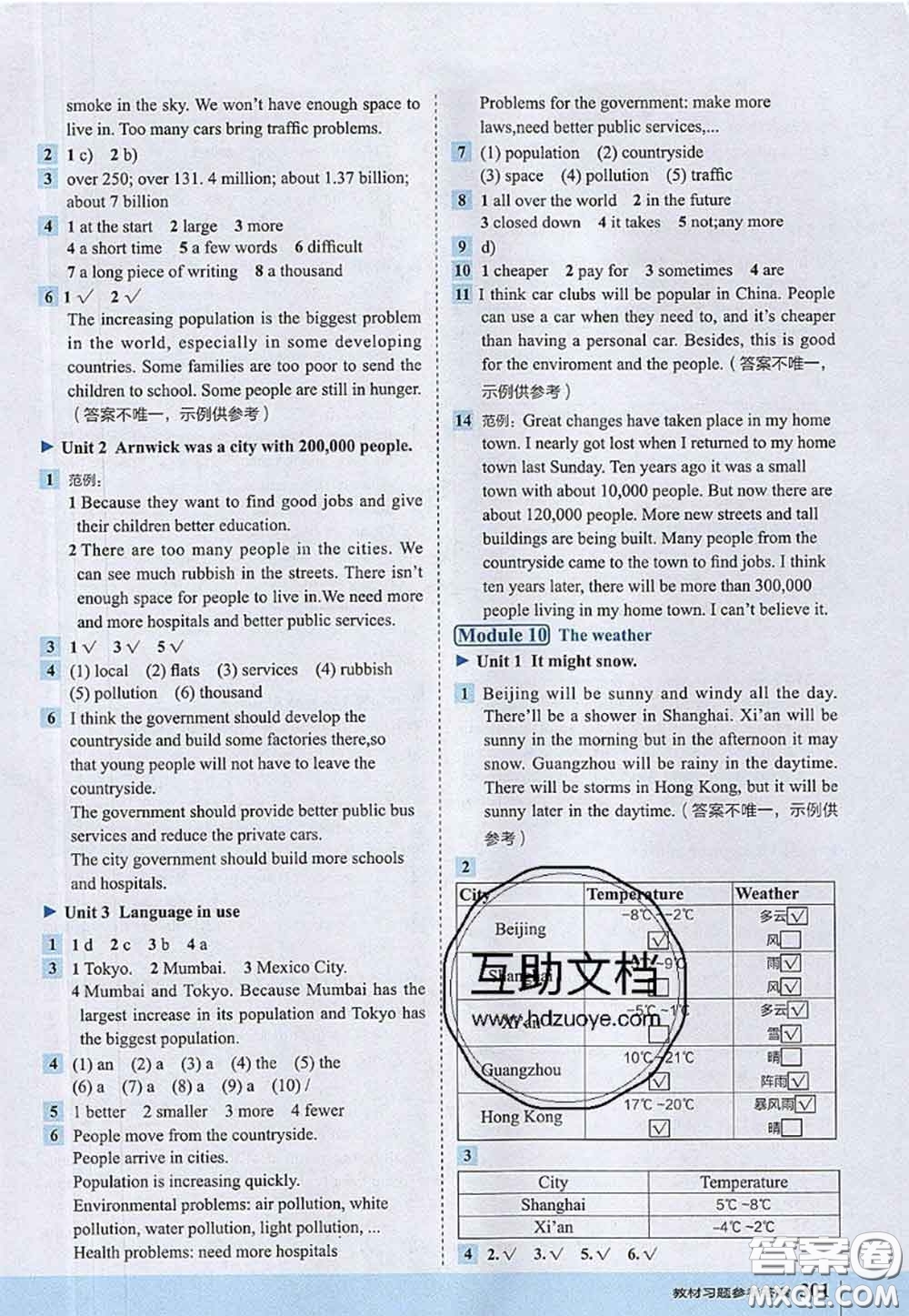 2020秋榮德基特高級(jí)教師點(diǎn)撥八年級(jí)英語(yǔ)上冊(cè)外研版參考答案