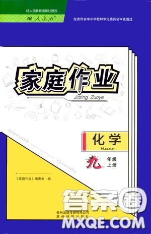 貴州教育出版社2020家庭作業(yè)九年級化學(xué)上冊人教版答案