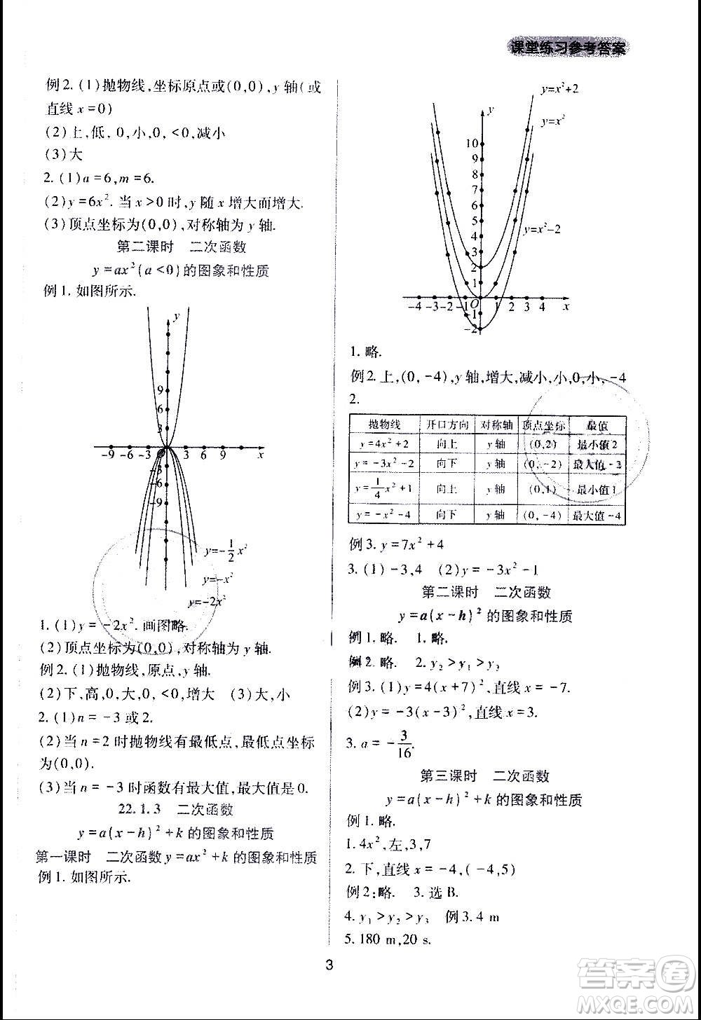 四川教育出版社2020年新課程實(shí)踐與探究叢書數(shù)學(xué)九年級上冊人教版答案