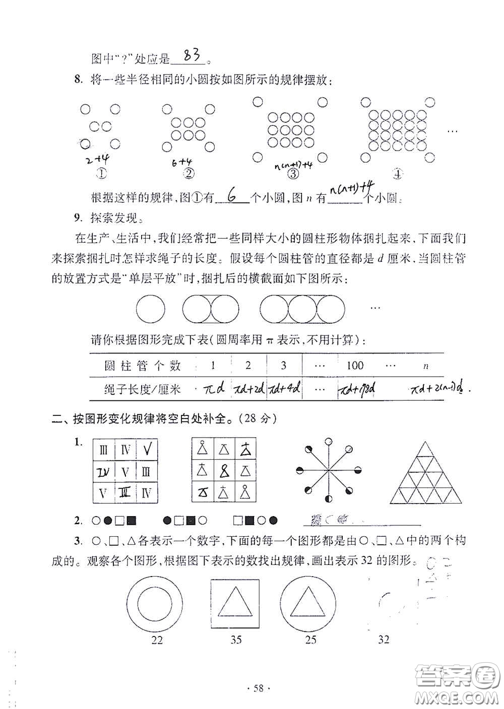 青島出版社2020單元自測(cè)試卷六年級(jí)數(shù)學(xué)上冊(cè)人教版答案