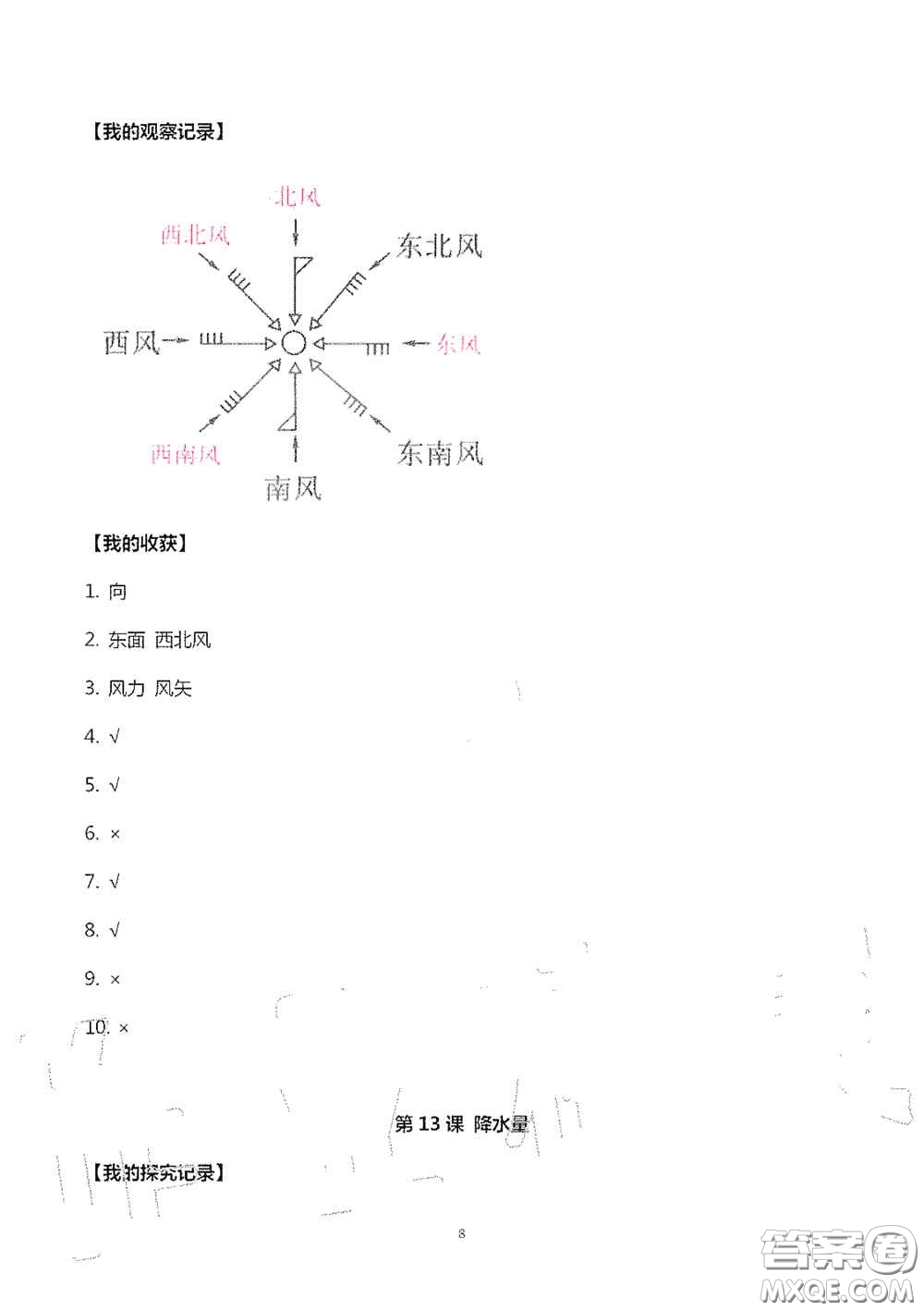 山東美術(shù)出版社2020新課堂同步體驗(yàn)與探究四年級(jí)科學(xué)上學(xué)期人教版答案