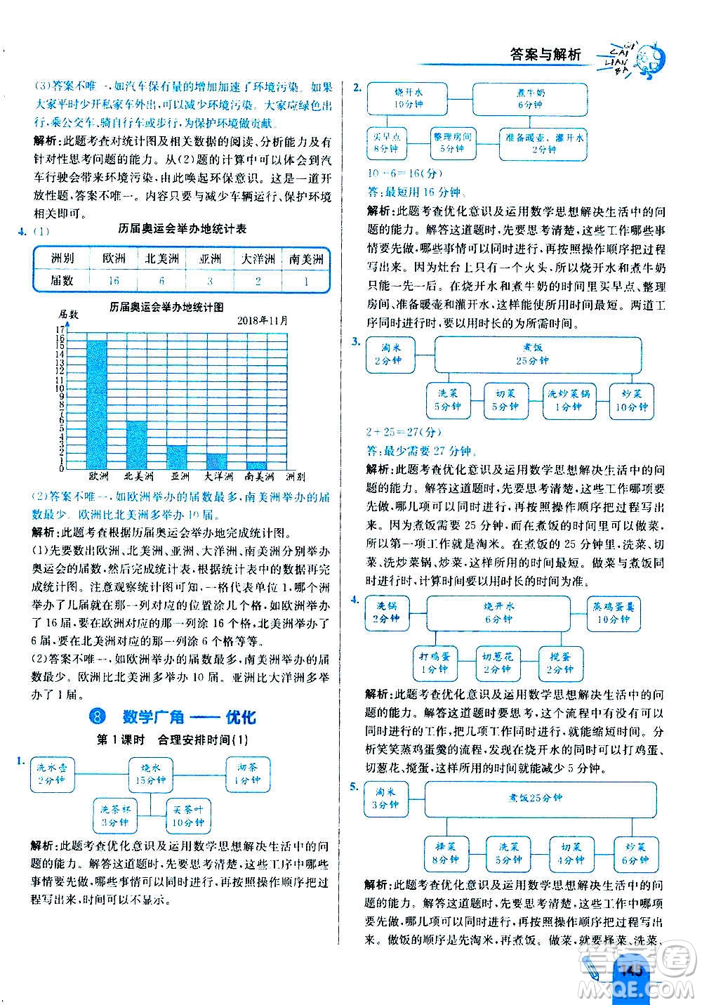 河北教育出版社2020全新版七彩練霸數(shù)學(xué)四年級(jí)上冊(cè)人教版答案
