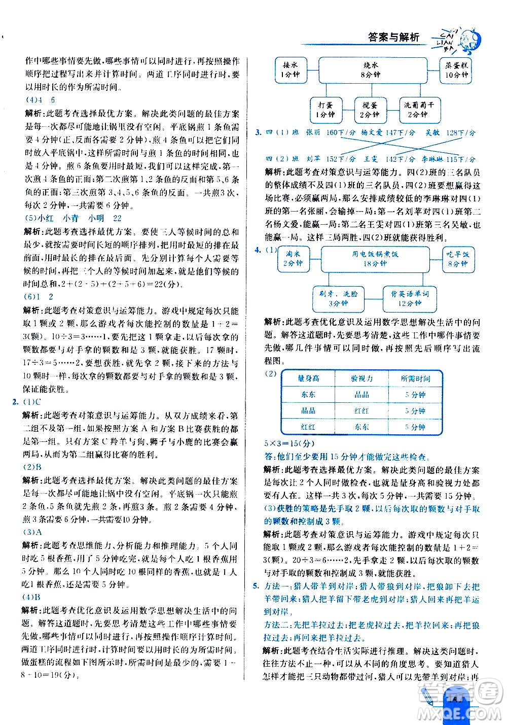河北教育出版社2020全新版七彩練霸數(shù)學(xué)四年級(jí)上冊(cè)人教版答案