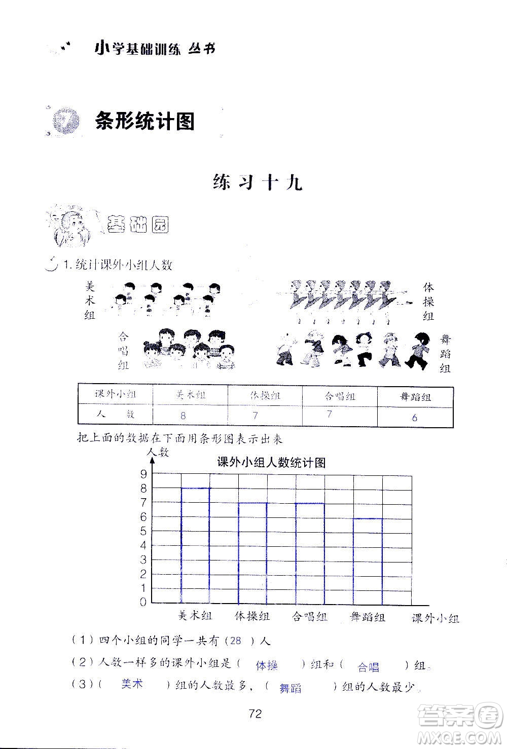 山東教育出版社2020年自主學(xué)習(xí)指導(dǎo)課程數(shù)學(xué)四年級(jí)上冊人教版答案