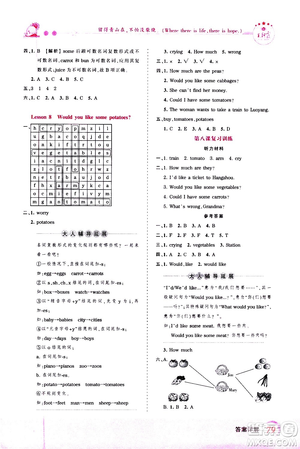 2020秋王朝霞創(chuàng)維新課堂同步優(yōu)化訓(xùn)練英語五年級(jí)上冊(cè)KP科普版答案
