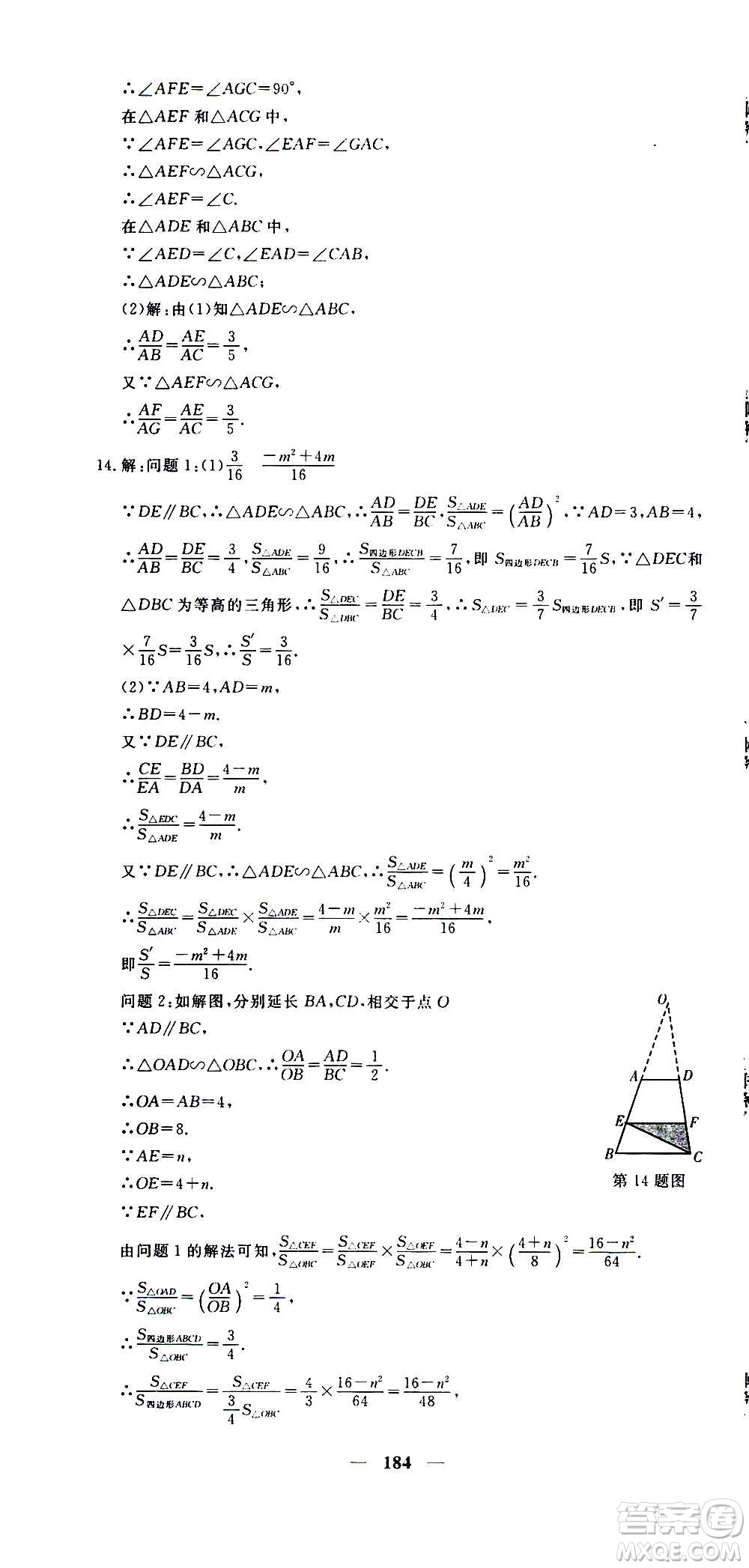 新疆青少年出版社2021版黃岡密卷中考總復習數(shù)學通用版答案