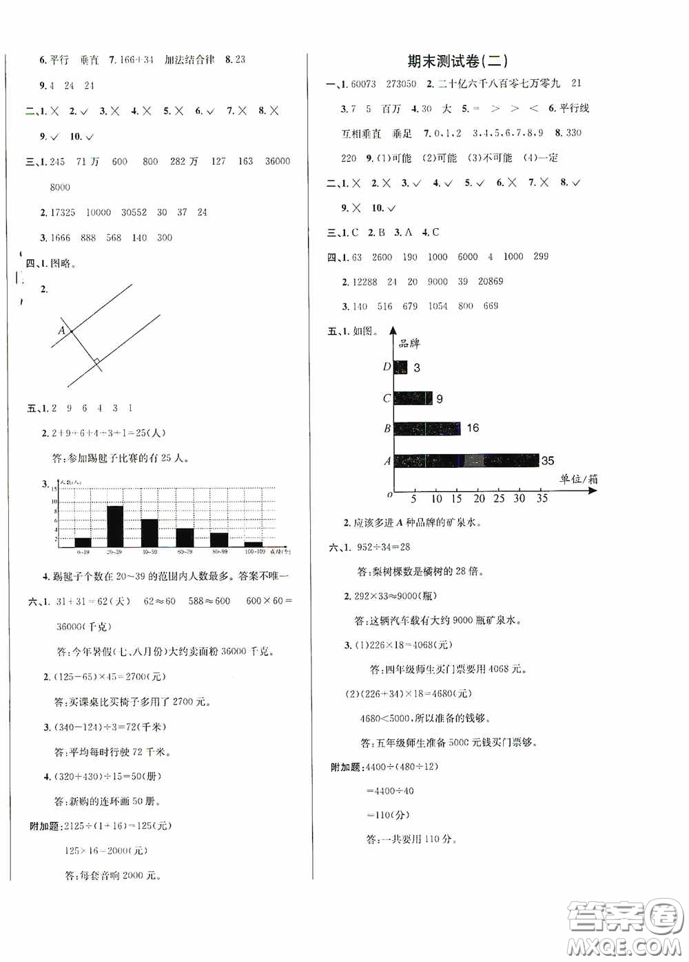 南海出版公司2020課時(shí)同步導(dǎo)練四年級(jí)數(shù)學(xué)上冊西師大版答案