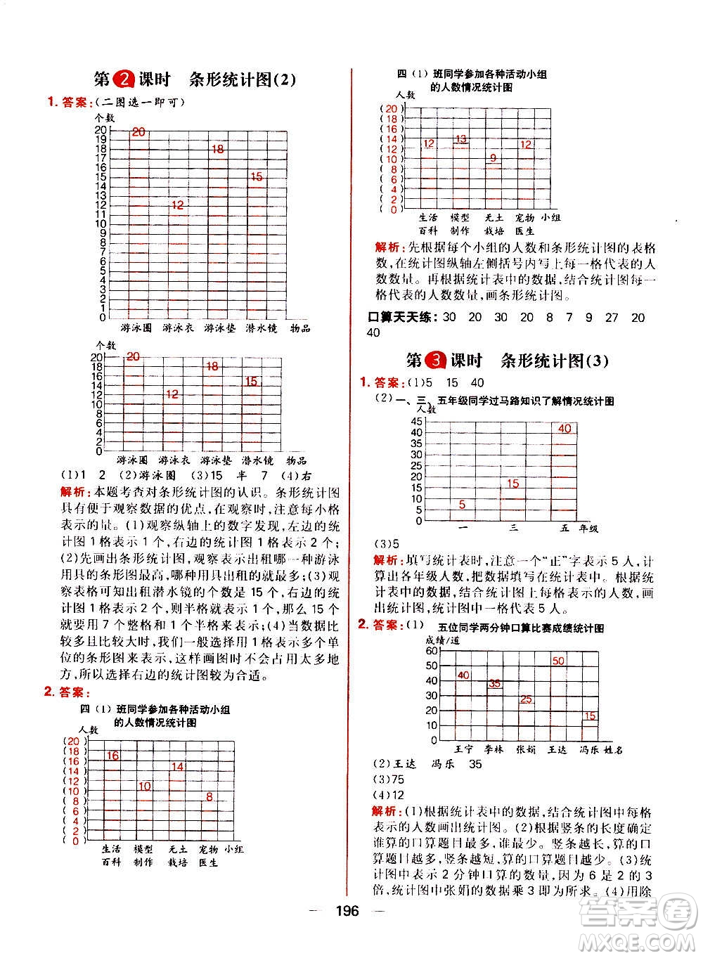 南方出版社2020秋核心素養(yǎng)天天練四年級上冊數(shù)學R人教版答案