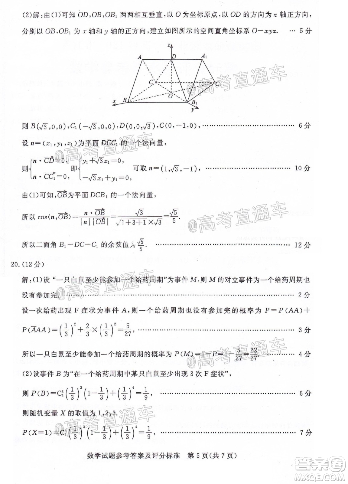 湛江市2021屆高中畢業(yè)班調(diào)研測(cè)試題數(shù)學(xué)試題及答案