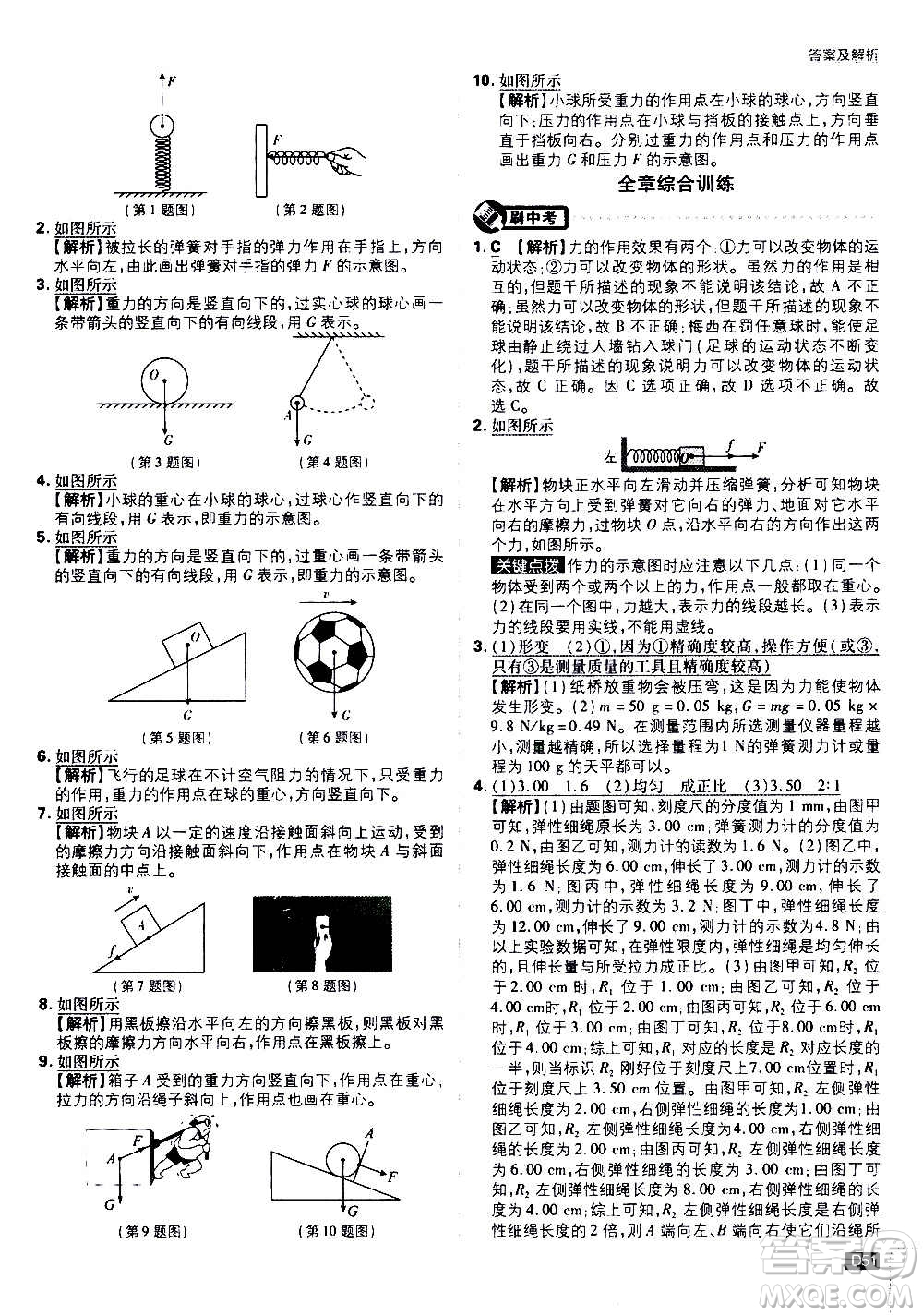 ?開(kāi)明出版社2021版初中必刷題物理八年級(jí)上冊(cè)HK滬科版答案