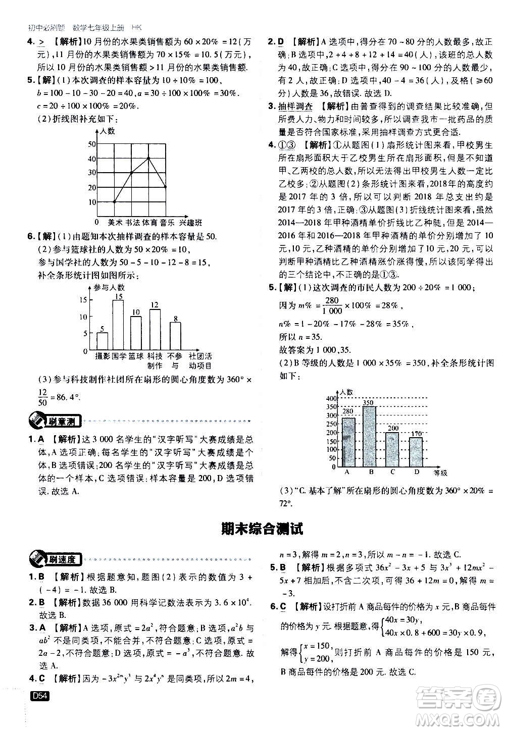 ?開(kāi)明出版社2021版初中必刷題物理七年級(jí)上冊(cè)HK滬科版答案