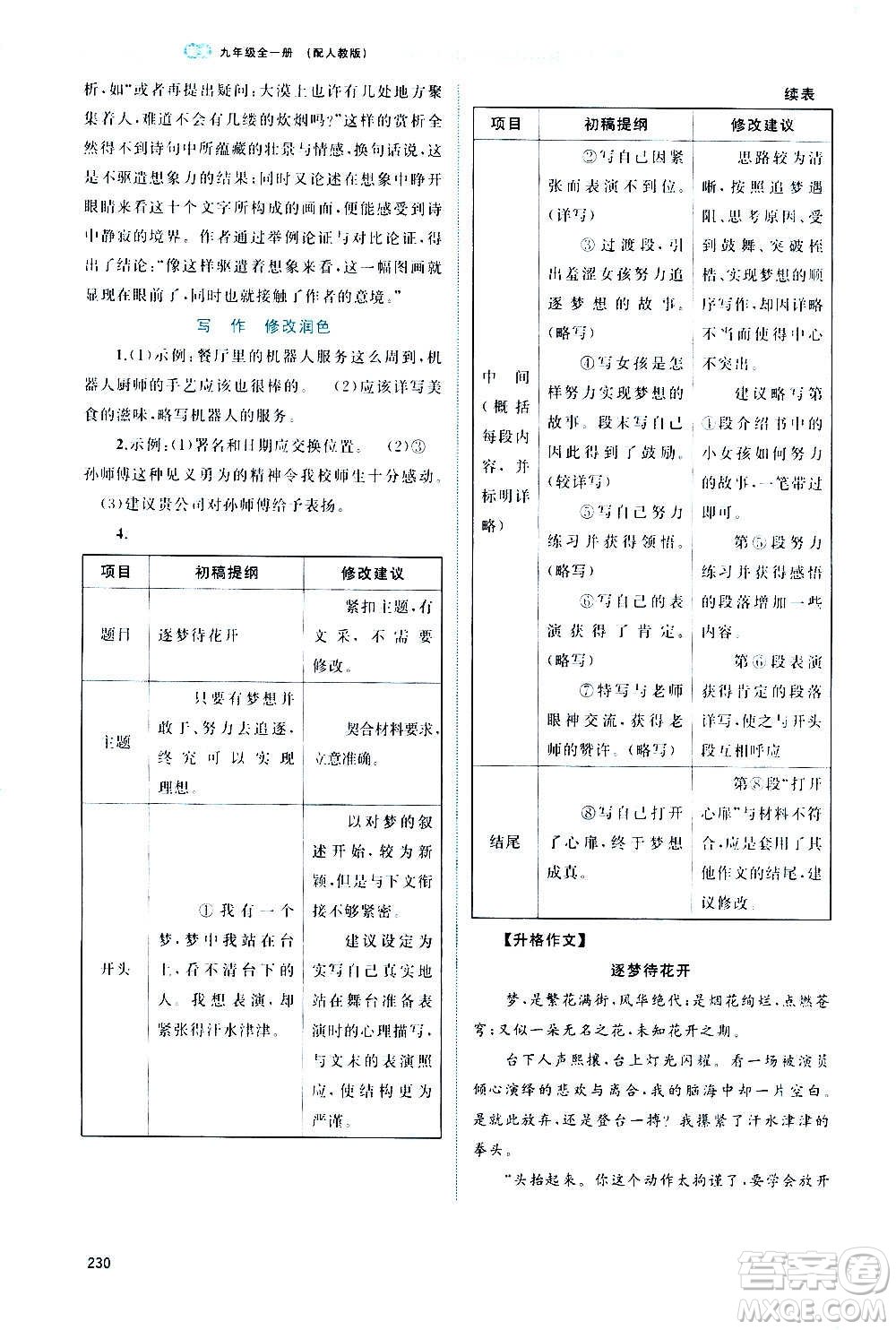 廣西教育出版社2020新課程學(xué)習(xí)與測(cè)評(píng)同步學(xué)習(xí)語(yǔ)文九年級(jí)全一冊(cè)人教版答案
