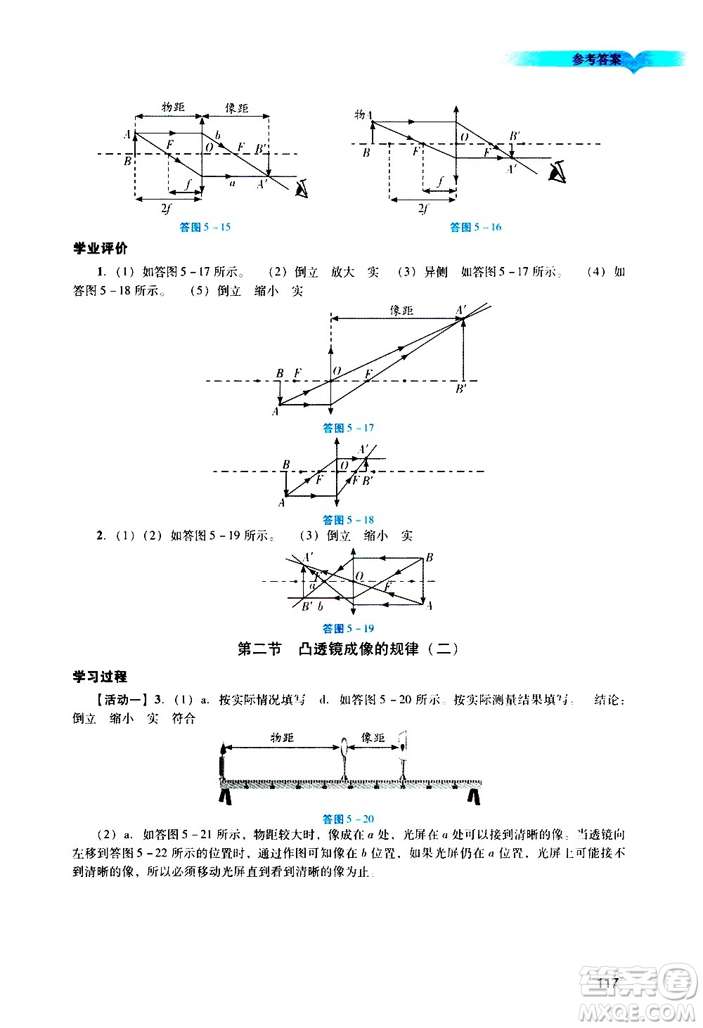 廣州出版社2020陽(yáng)光學(xué)業(yè)評(píng)價(jià)物理八年級(jí)上冊(cè)人教版答案