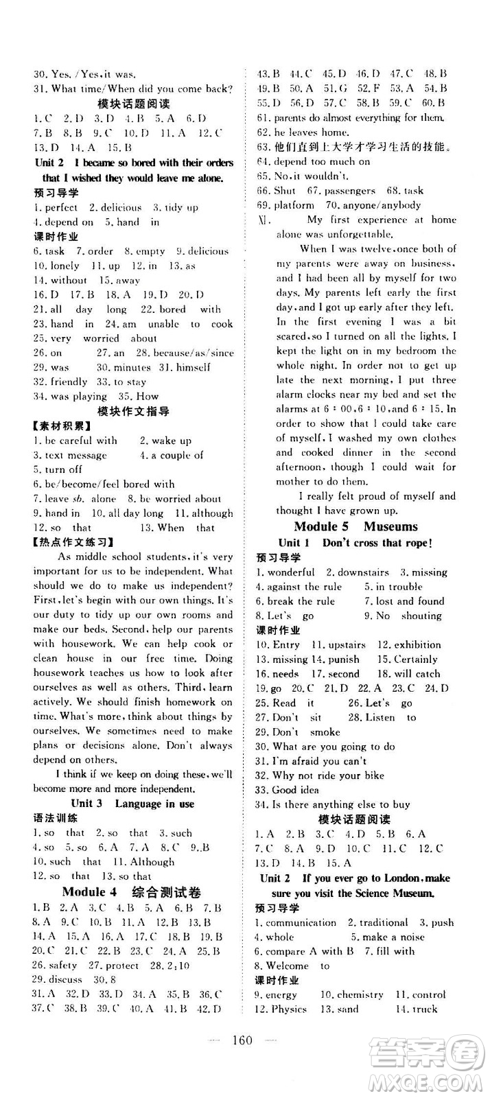新疆文化出版社2020年351高效課堂導(dǎo)學(xué)案九年級全一冊英語外銜版答案