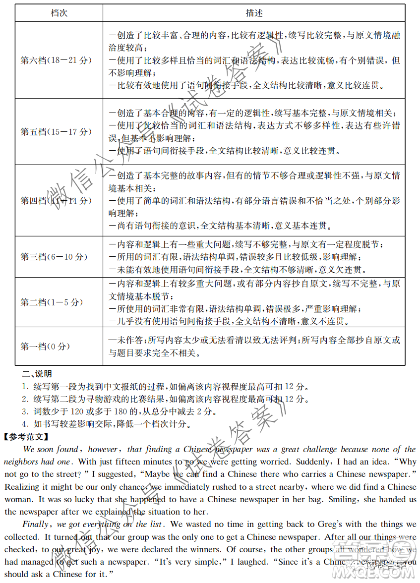 炎德英才大聯(lián)考聯(lián)合體2020年高三12月聯(lián)考英語試題及答案