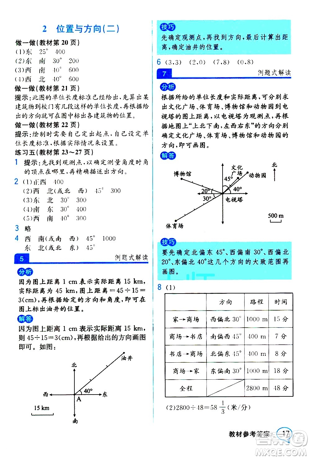 人民教育出版社2020教材解讀數(shù)學(xué)六年級上冊人教版答案