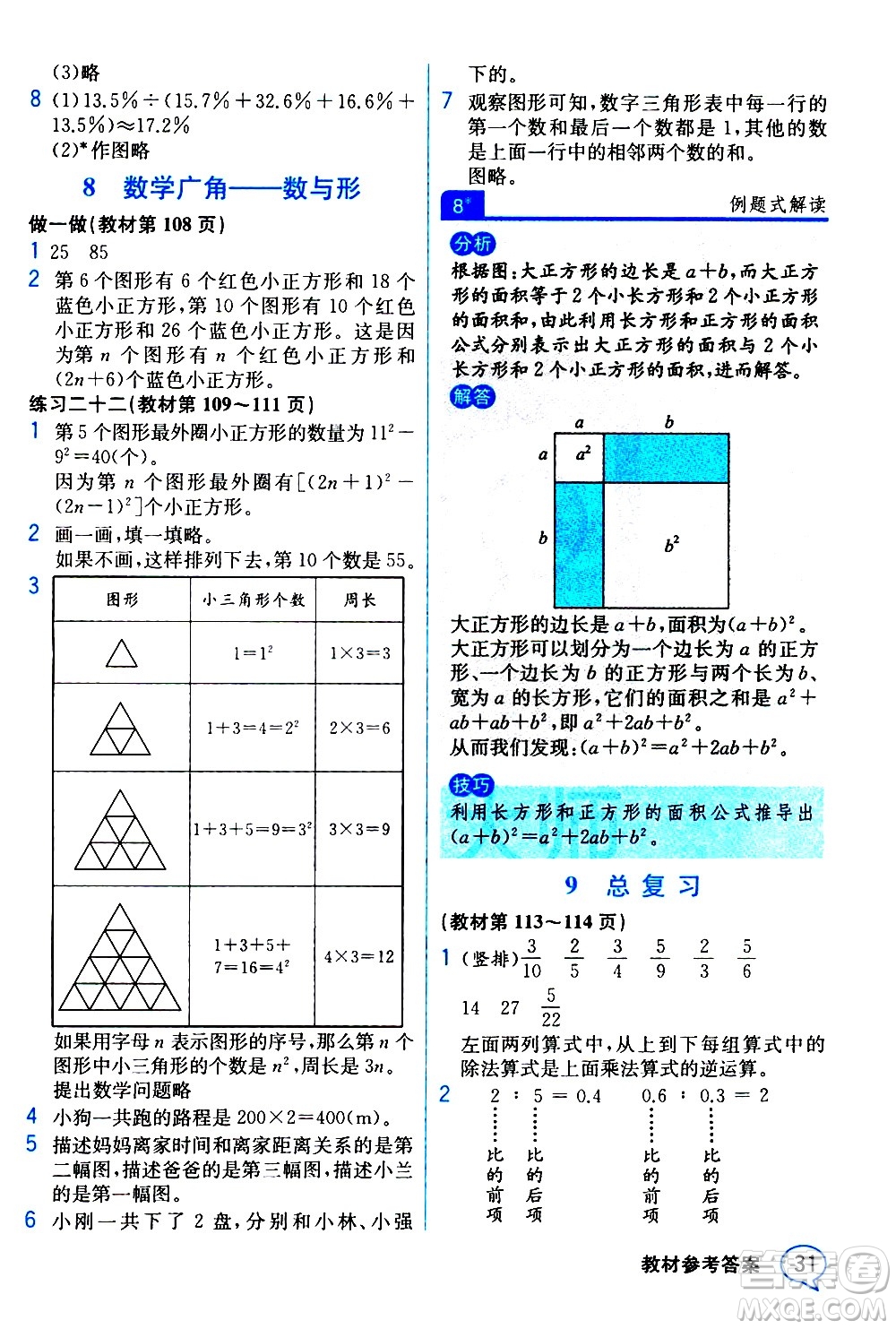 人民教育出版社2020教材解讀數(shù)學(xué)六年級上冊人教版答案