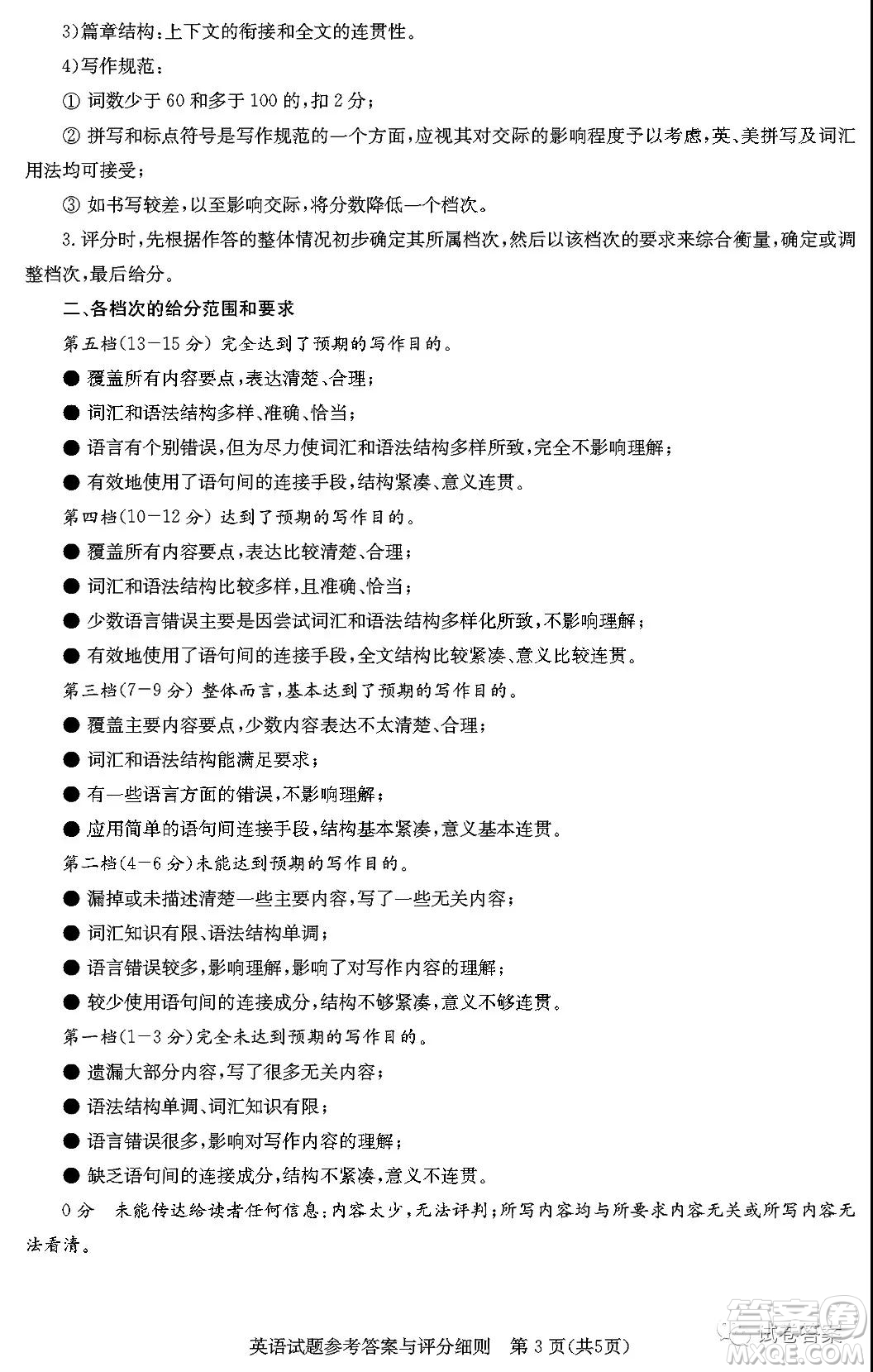 大課改大數(shù)據(jù)大測(cè)評(píng)2021屆高三聯(lián)合測(cè)評(píng)英語(yǔ)答案