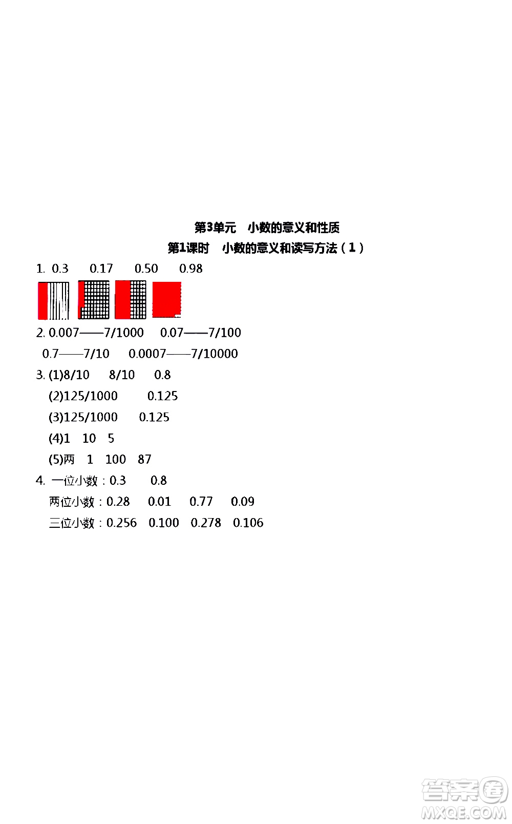 江蘇人民出版社2020伴你學(xué)數(shù)學(xué)五年級(jí)上冊(cè)蘇教版答案