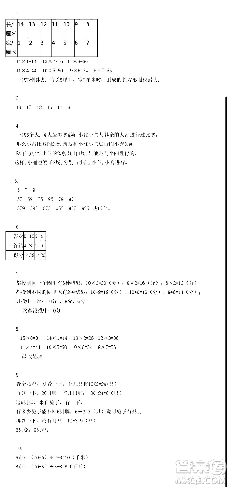 江蘇人民出版社2020伴你學(xué)數(shù)學(xué)五年級(jí)上冊(cè)蘇教版答案