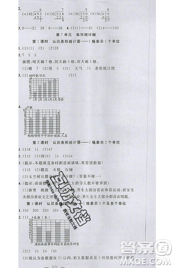 2020好題好卷天天練四年級上冊數(shù)學(xué)人教版答案