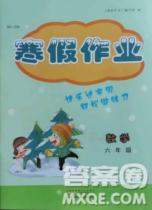 黃山書社2021寒假作業(yè)數(shù)學(xué)六年級人教版答案