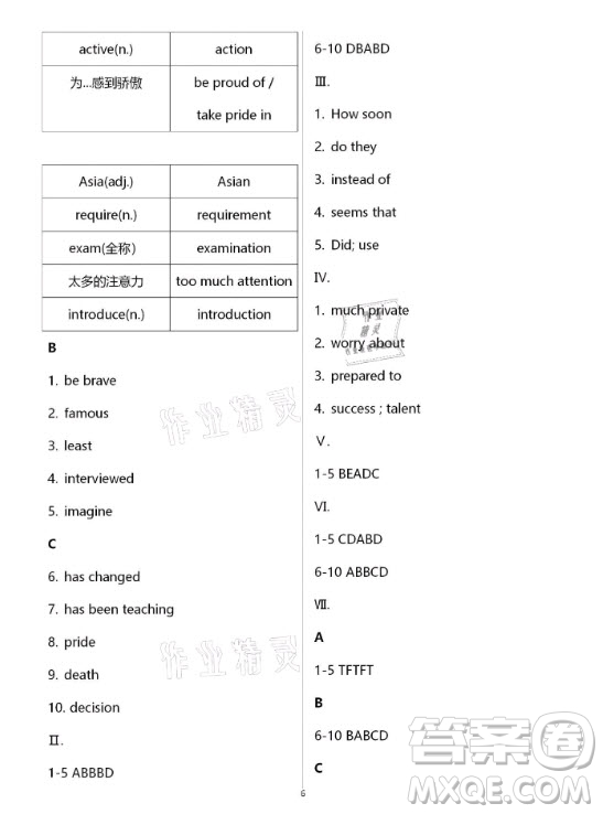 新疆文化出版社2021寒假作業(yè)及活動(dòng)英語(yǔ)九年級(jí)人教版答案