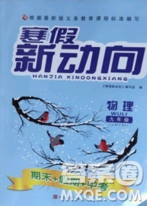 北京時代華文書局2021寒假新動向物理九年級人教版答案