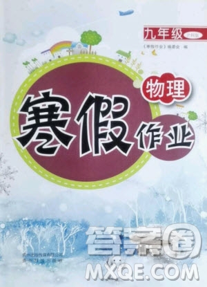 貴州科技出版社2021寒假作業(yè)物理九年級滬科版答案