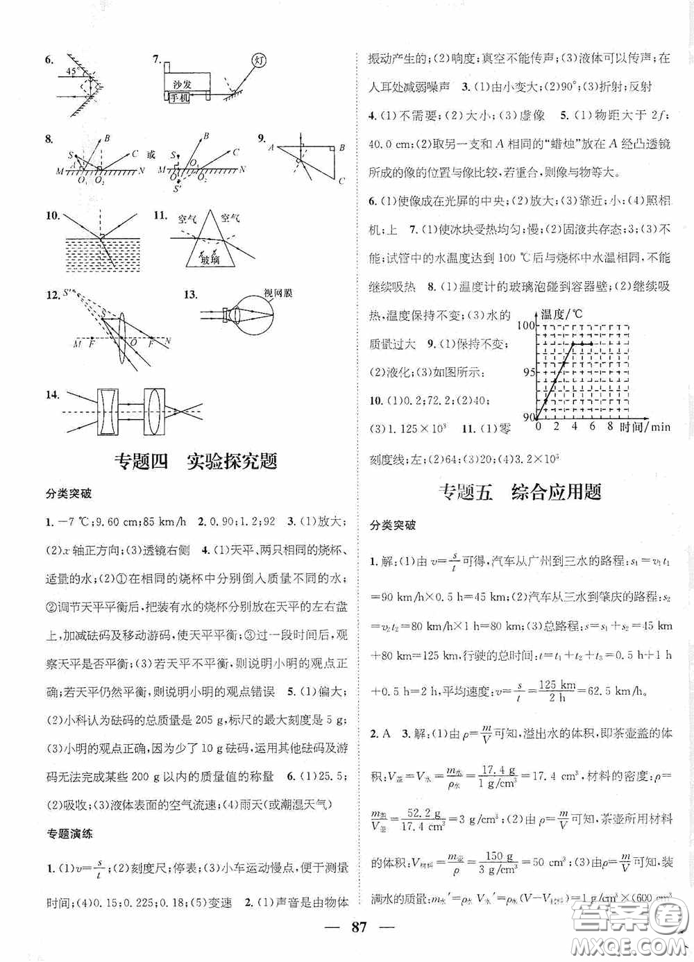 廣東經(jīng)濟(jì)出版社2021期末沖刺王寒假作業(yè)八年級(jí)物理人教版答案
