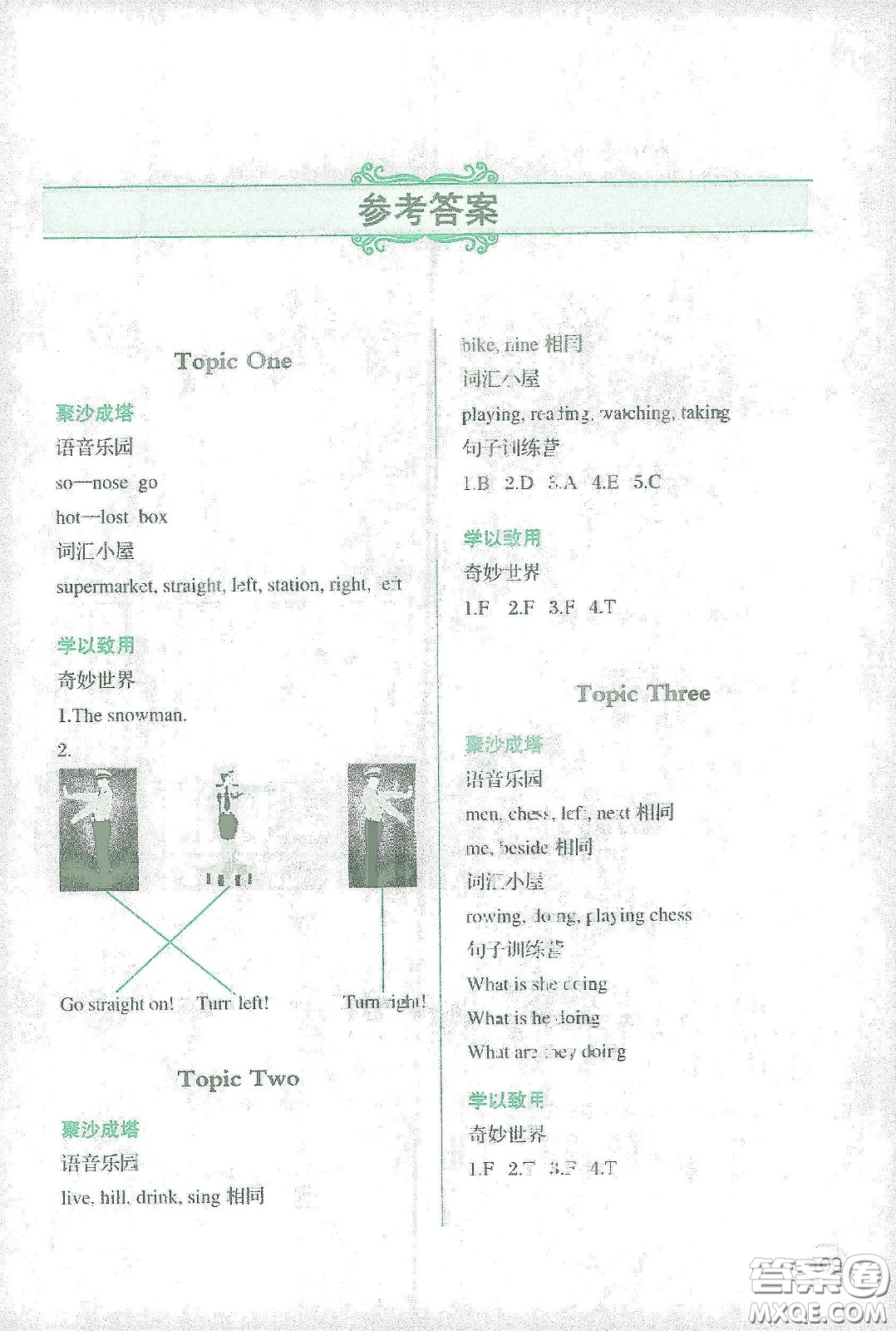 遼寧師范大學(xué)出版社2021寒假樂園四年級(jí)英語(yǔ)答案