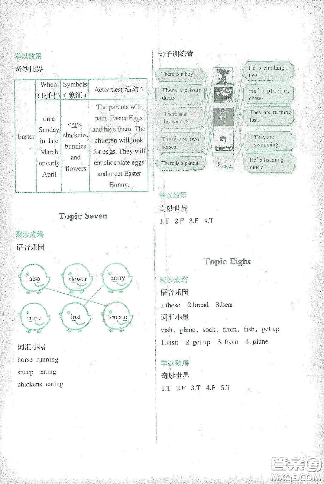 遼寧師范大學(xué)出版社2021寒假樂園四年級(jí)英語(yǔ)答案