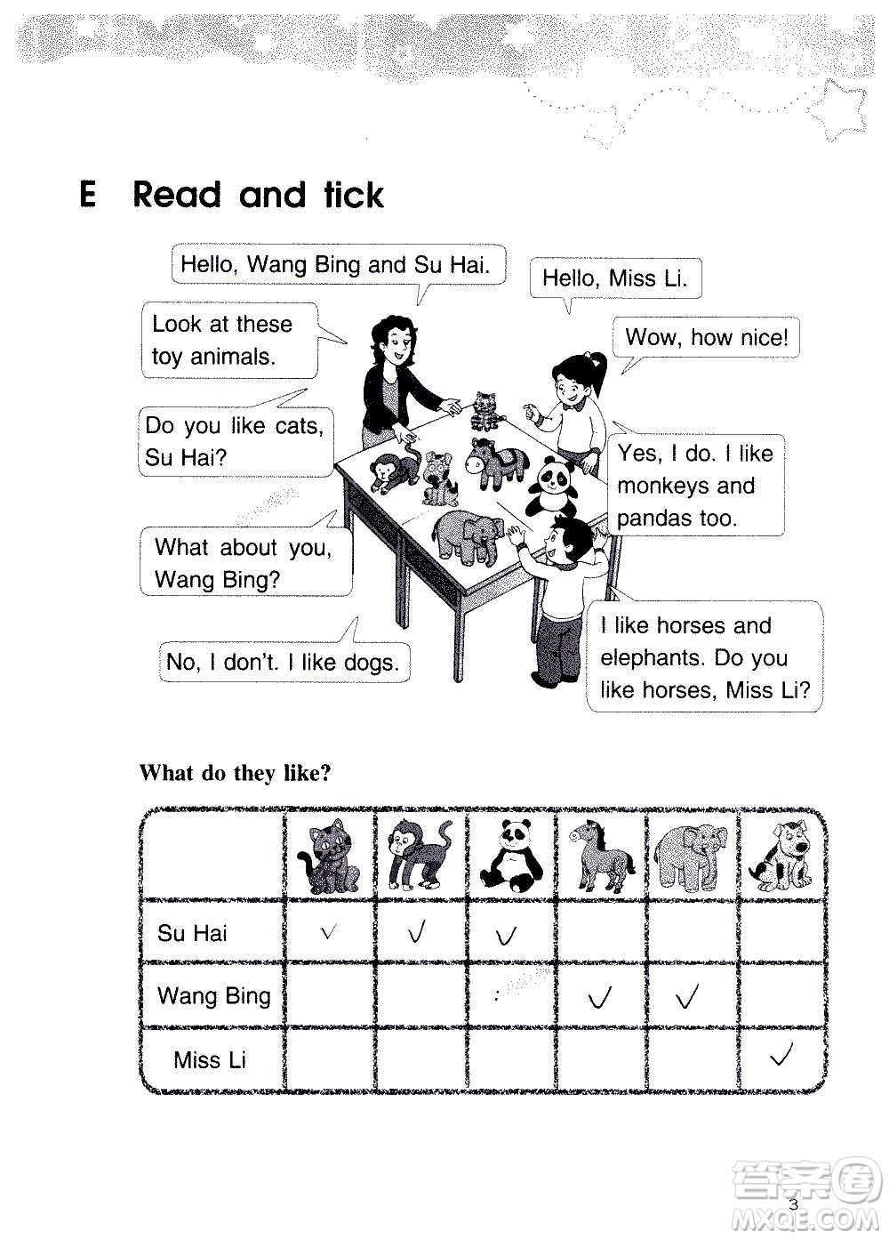 譯林出版社2020譯林英語(yǔ)小學(xué)補(bǔ)充習(xí)題四年級(jí)譯林版答案