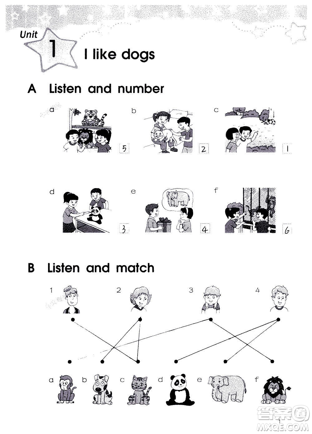 譯林出版社2020譯林英語(yǔ)小學(xué)補(bǔ)充習(xí)題四年級(jí)譯林版答案
