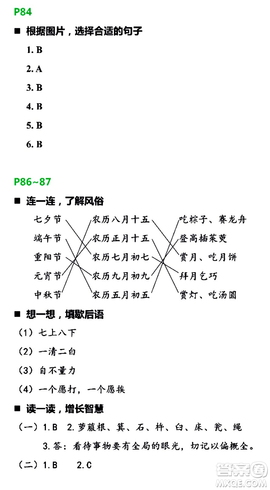 浙江教育出版社2021寒假新時(shí)空六年級(jí)B版答案