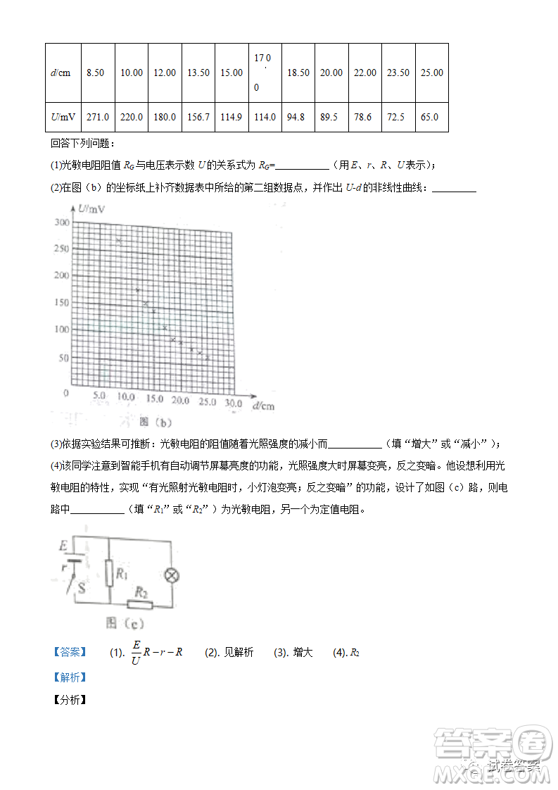 2021年遼寧省普通高等學(xué)校招生適應(yīng)性測(cè)試物理試題及答案