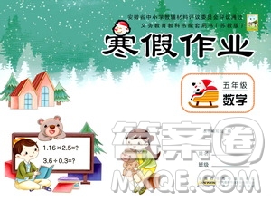 安徽少年兒童出版社2021版寒假作業(yè)五年級(jí)數(shù)學(xué)蘇教版答案