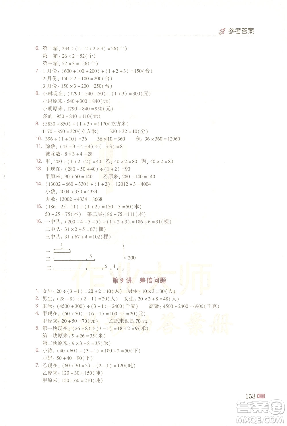 青島出版社2021小學(xué)生奧數(shù)點(diǎn)撥四年級(jí)答案