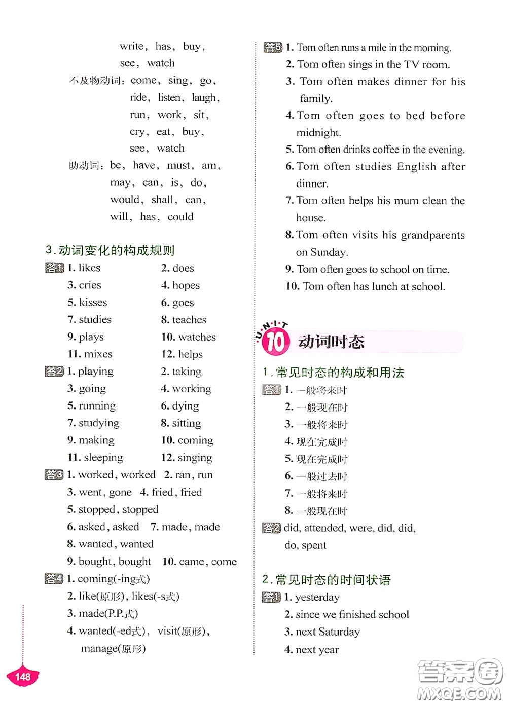 外文出版社2021無(wú)敵小學(xué)英語(yǔ)語(yǔ)法練習(xí)題集答案