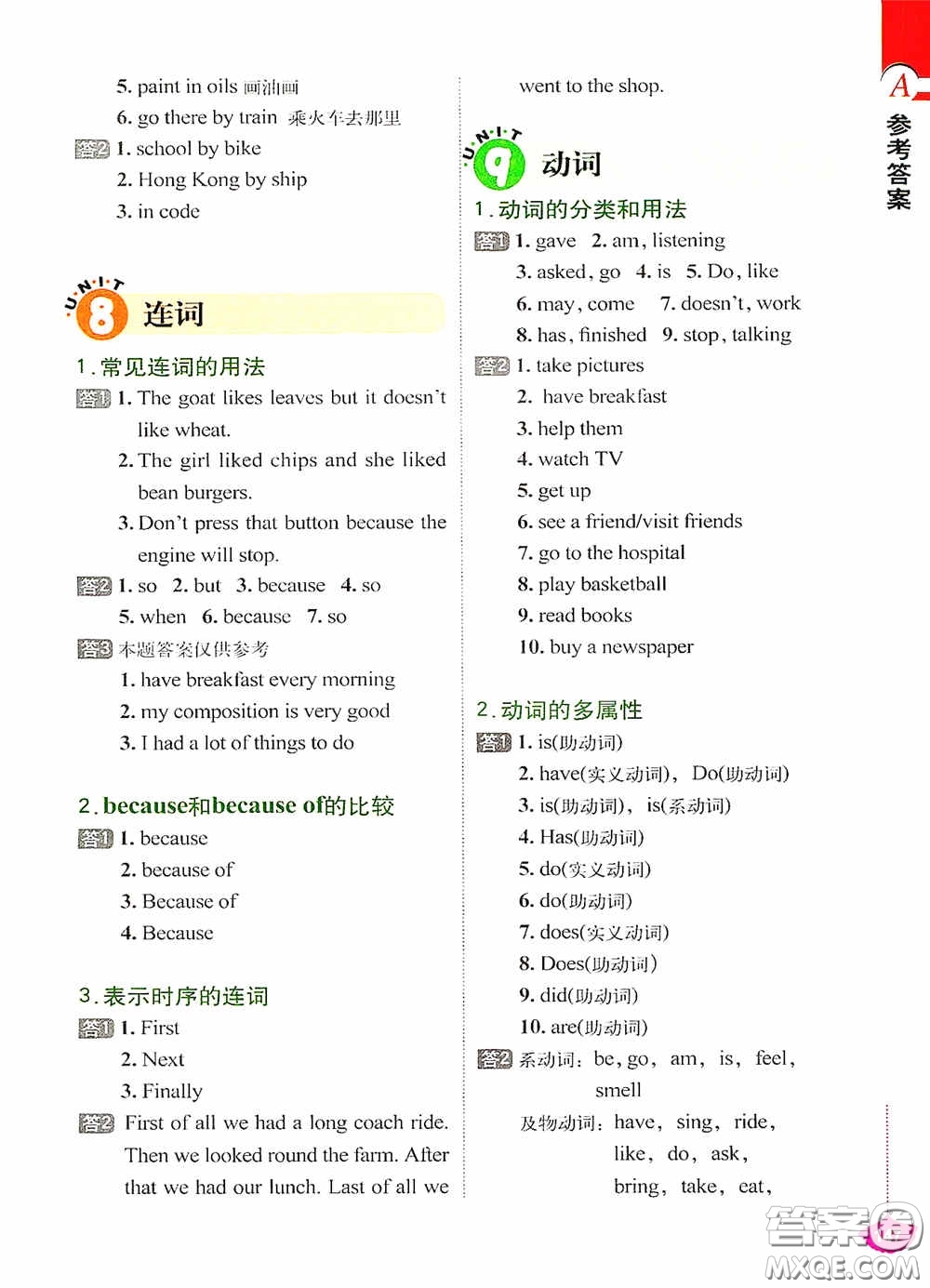 外文出版社2021無(wú)敵小學(xué)英語(yǔ)語(yǔ)法練習(xí)題集答案