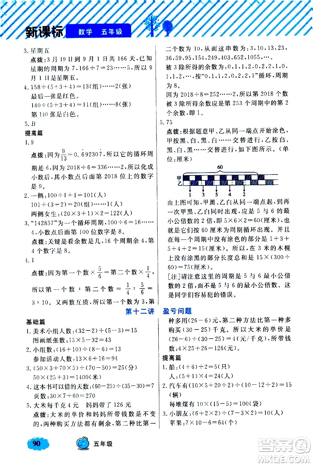 上海大學(xué)出版社2021鐘書金牌小學(xué)奧數(shù)舉一反三五年級(jí)B版答案